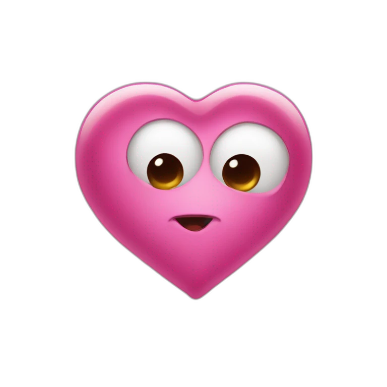 coeur avec des yeux emoji
