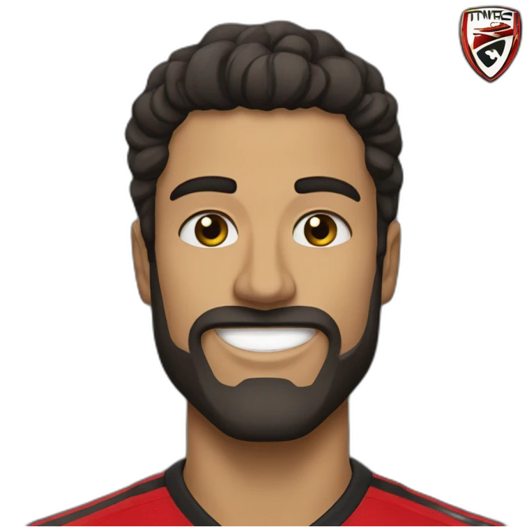 Símbolo do time do Flamengo emoji
