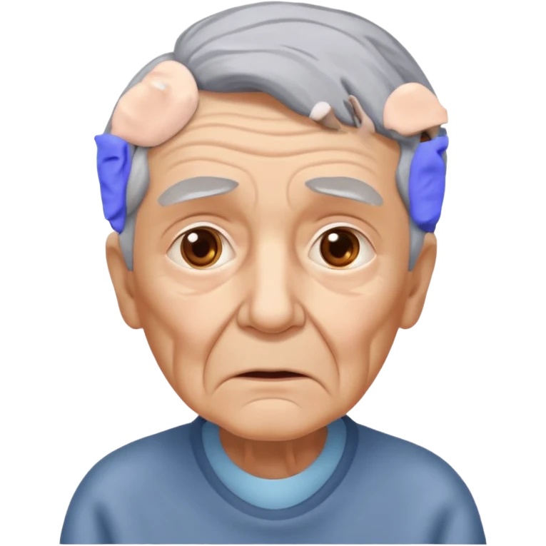 idoso confuso alzheimer emoji