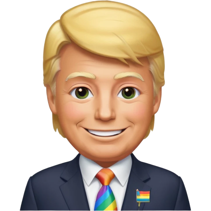 Trump homosexuel emoji