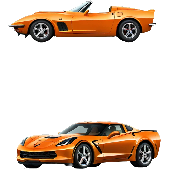 Orange corvette emoji