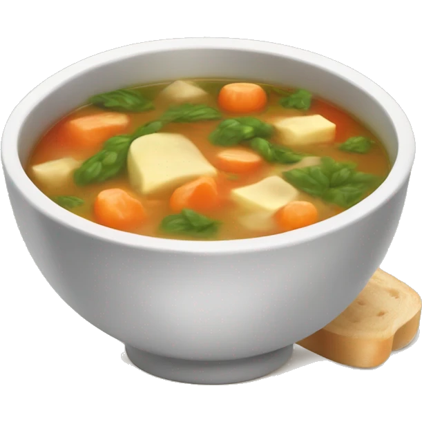warm bowl of minestrone soup emoji