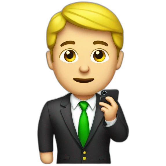 Zelensky witn phone emoji