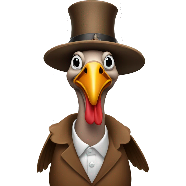 Turkey with a cigarette in its mouth  emoji