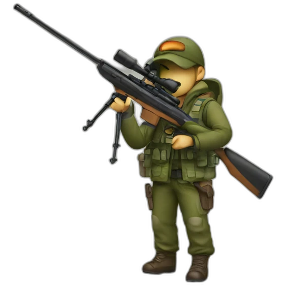 Sniper multicolore emoji
