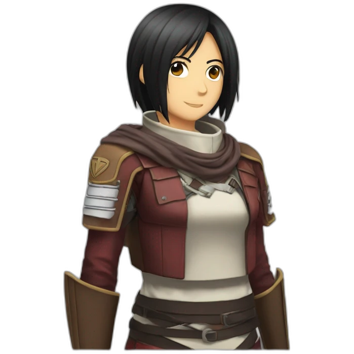 mikasa ackerman give kiss emoji