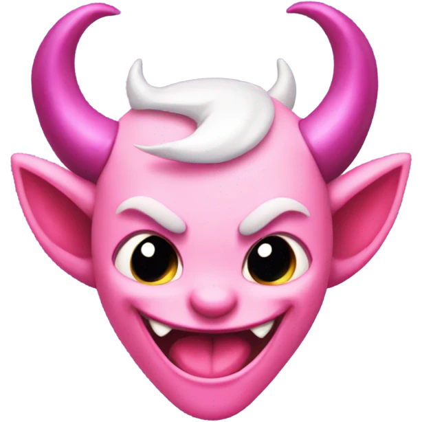 Pink devil emoji