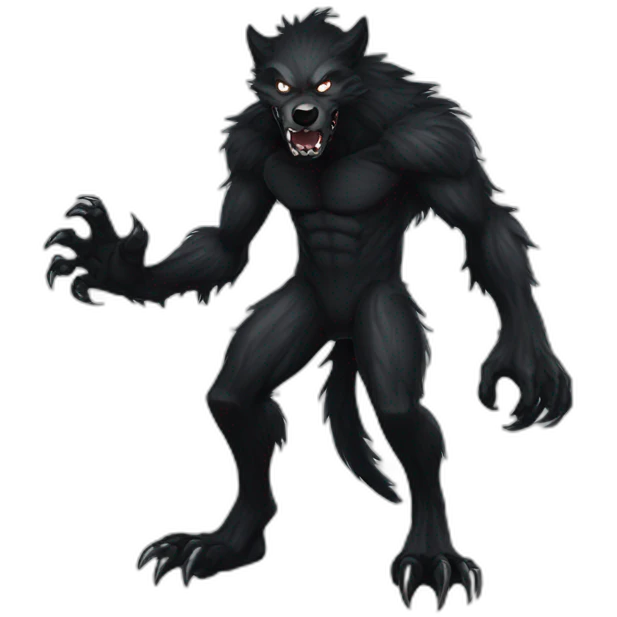Symbiote werewolf emoji