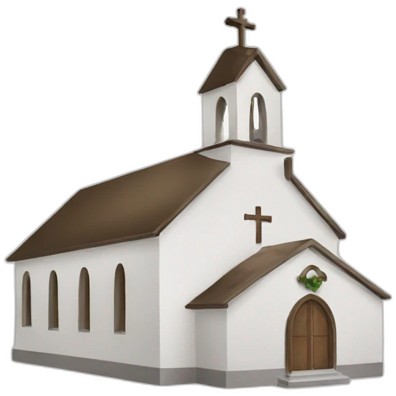White catholic church emoji