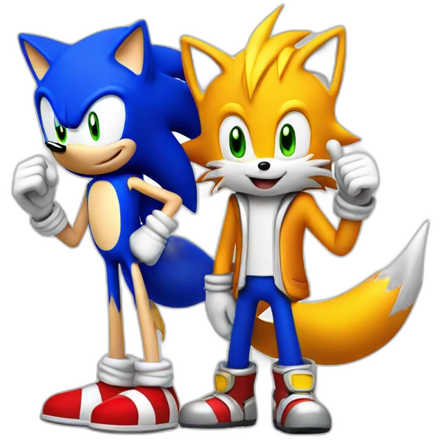 Sonic and Tails emoji
