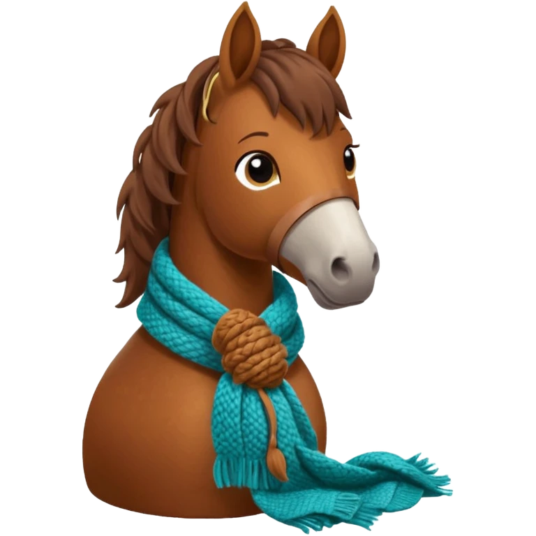 horse creating knitting emoji
