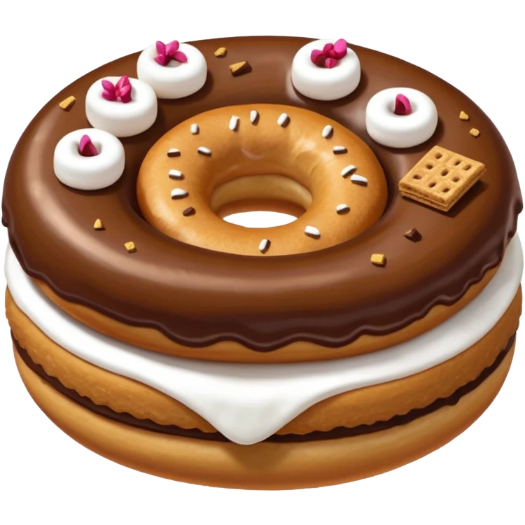 s’mores donut emoji