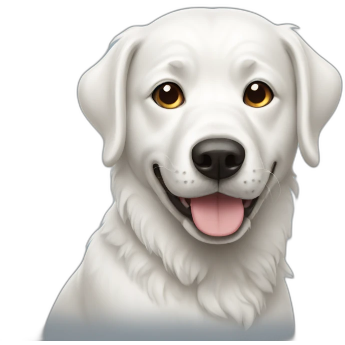 white dog emoji