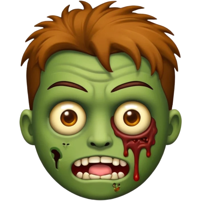 Faça um emoji de zumbi que se pareça comigo. emoji