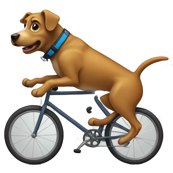 dog serfer ride a bike emoji