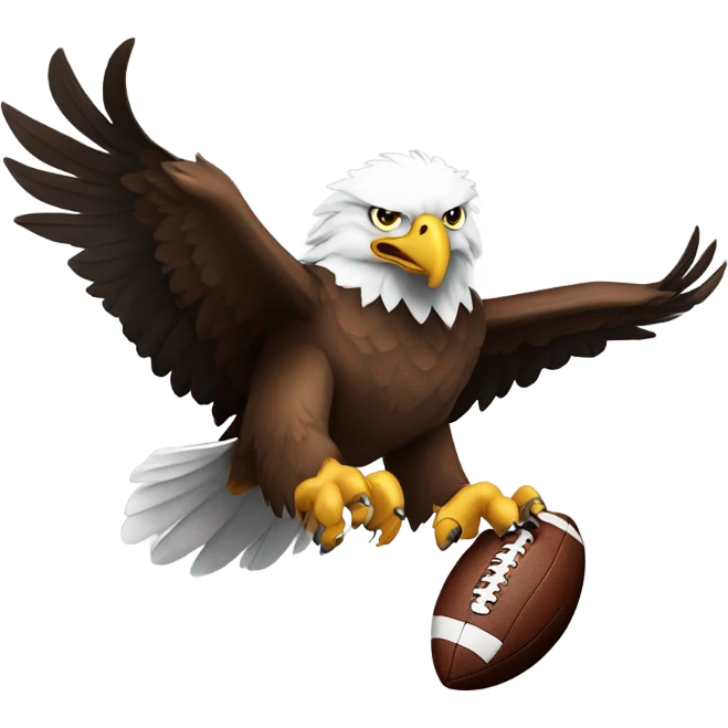 Eagle holding football emoji