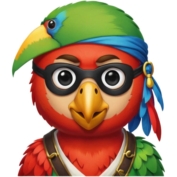 pirate and parrot emoji