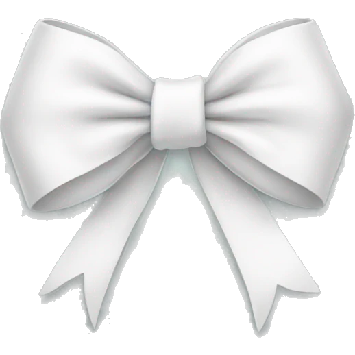 White bow emoji