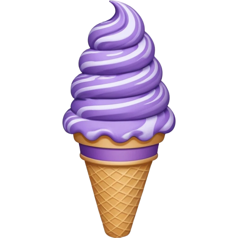 Purple icecream cone emoji