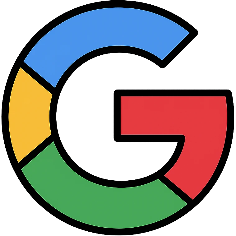 colored icon of the Google 'G' logo emoji