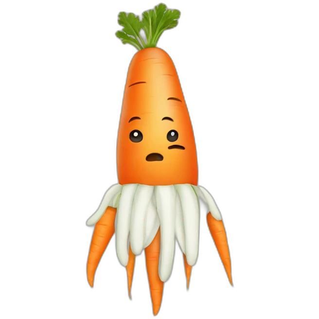 sad carrot emoji