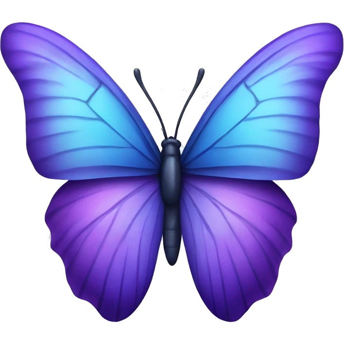 Blue and purple butterfly  emoji