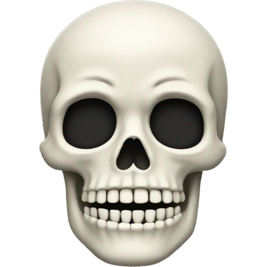 Skeleton with a mustache emoji