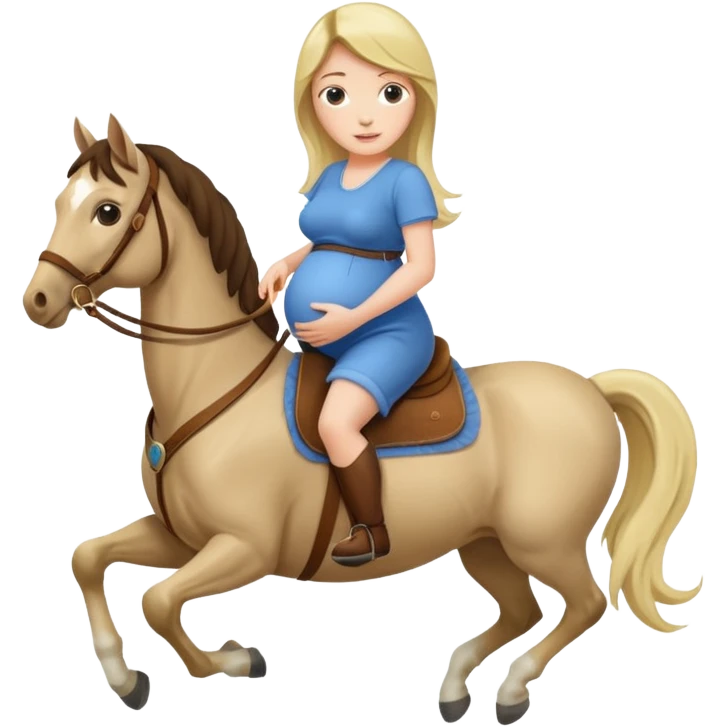 fai la ragazza del cavallo incinta emoji