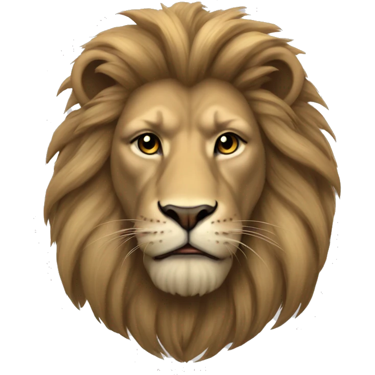 Kaslı aslan emoji