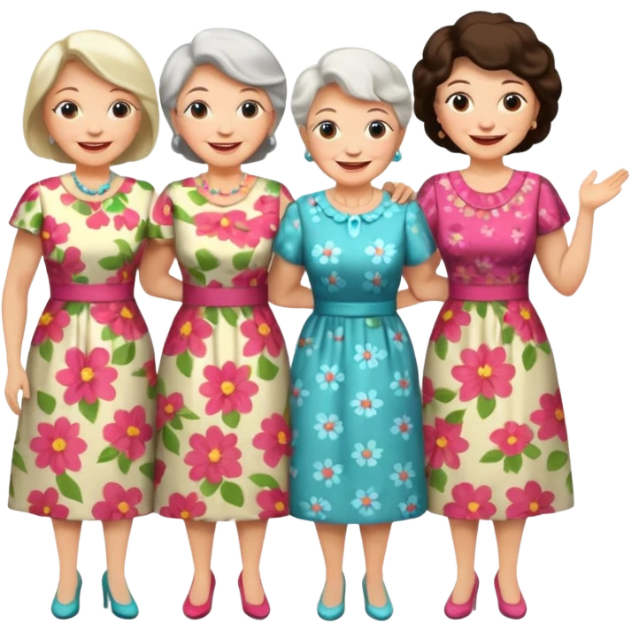 4 older ladies emoji