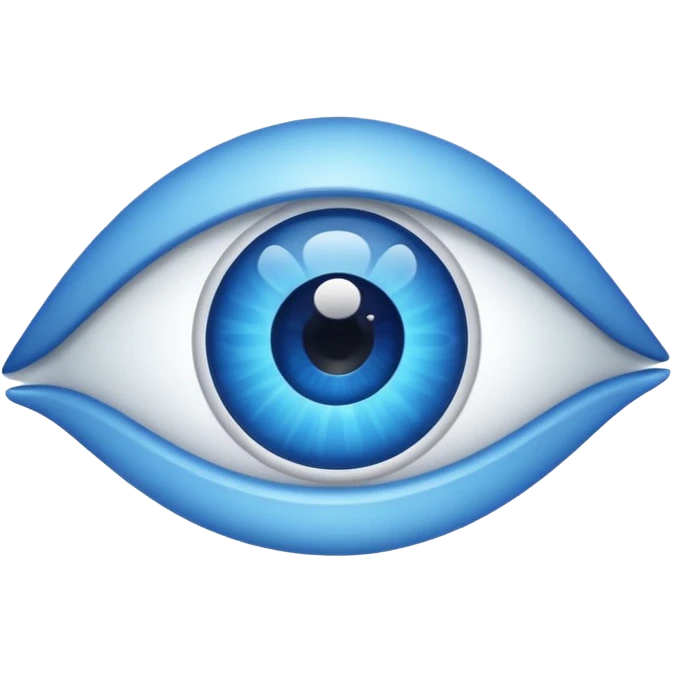 eye emoji without a slash, representing show password, modern clean style emoji
