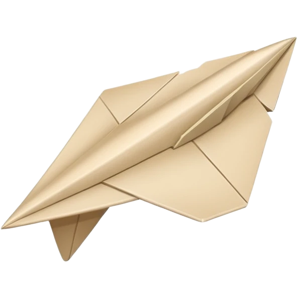  PAPER AIRPLANE beige emoji