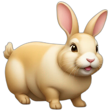 lapin sur cochon emoji