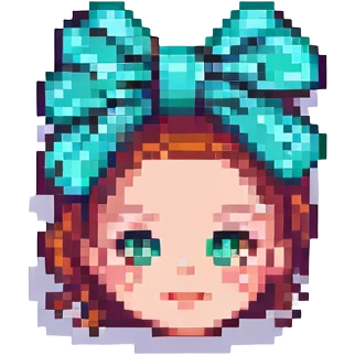 hairclip, pixel art style, retro look emoji