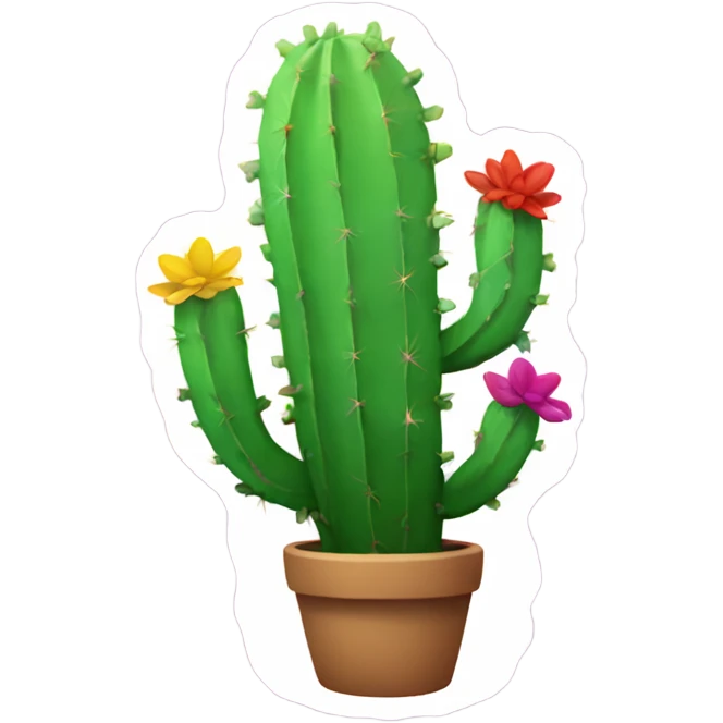 Rainbow cactus  emoji