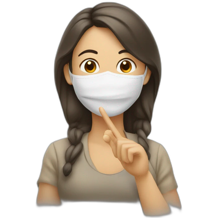 Mujer fumando dando las gracias emoji