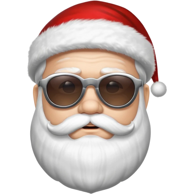 santa klaus with sunglasses emoji