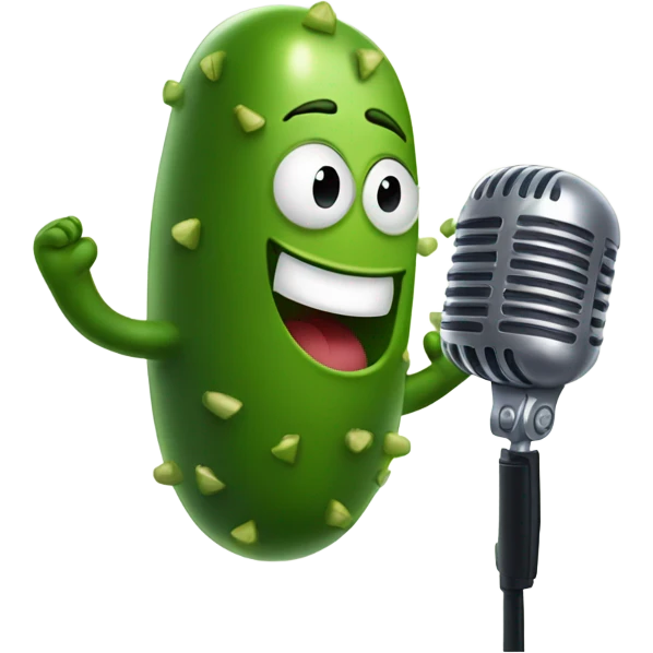 pickle singing  emoji