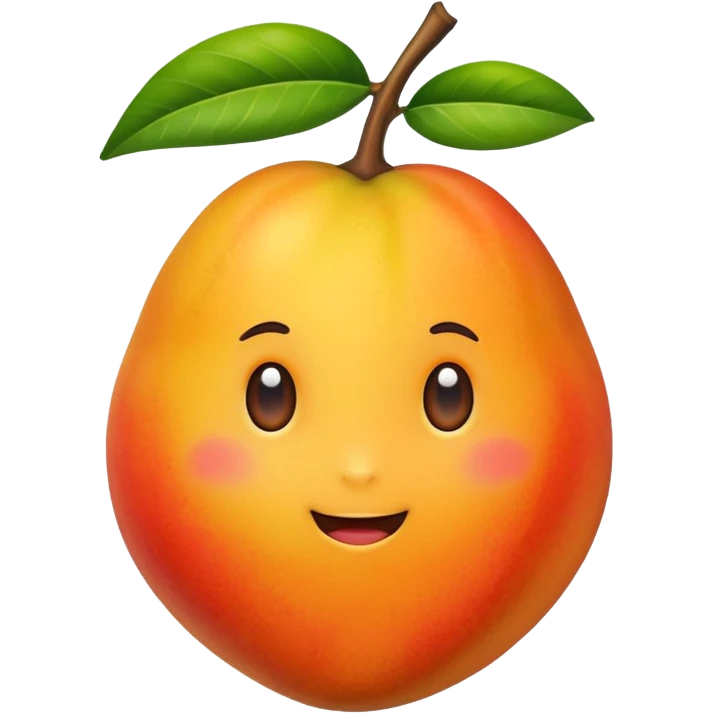 Cute mango emoji