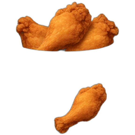 Bucket of fried chicken emoji