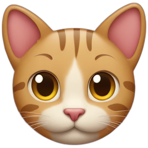 cat with three hearts above the head emoji