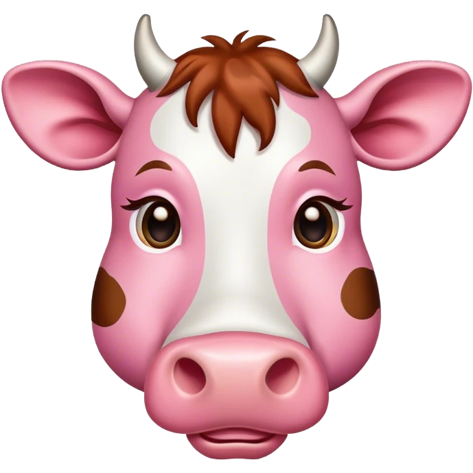 pink cow emoji