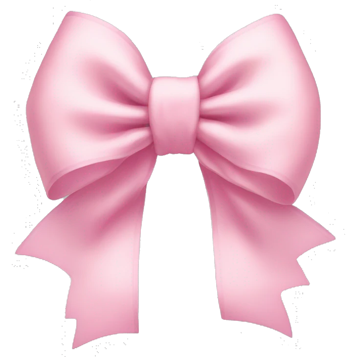 Baby pink bow emoji