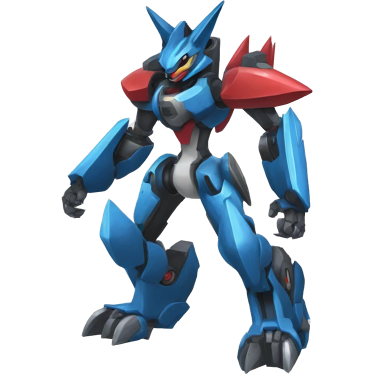 Lucario-Zoroark-medabot-Mecha full body emoji