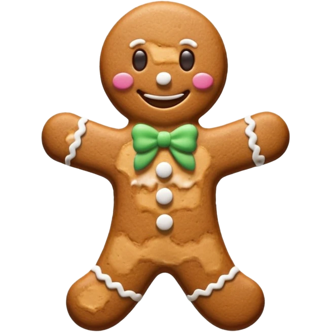 gingerbread man cookie emoji