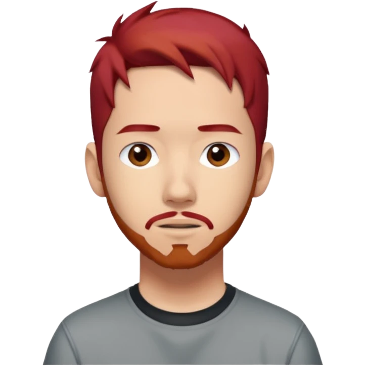 Mike Shinoda with red hair emoji