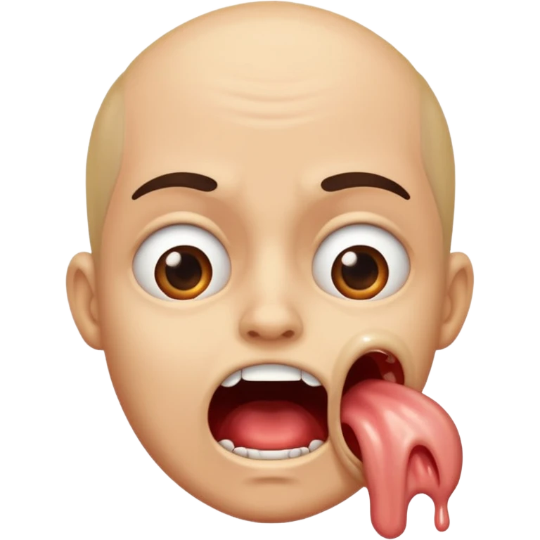 Person gulping in fear  emoji