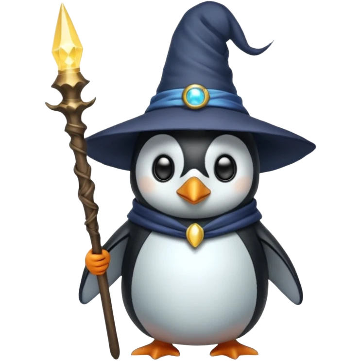 Penguin Wizard emoji
