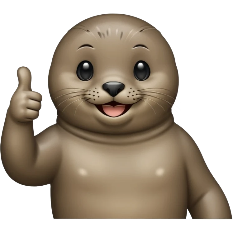 a seal giving a thumbs up emoji