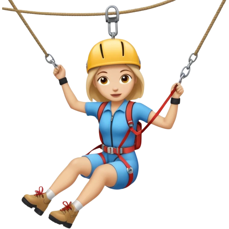 zip line emoji girl emoji